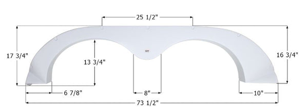 Icon Fender Skirt for Tandem Axle (MPN: 14199)