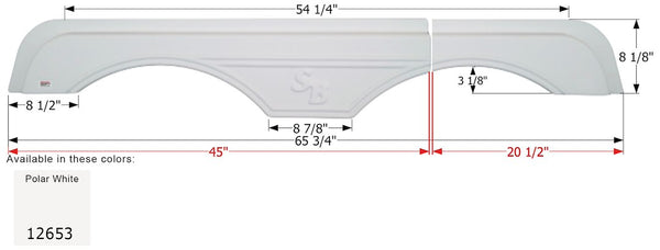 Icon Fender Skirt For Tandem Axles (MPN: 12653)