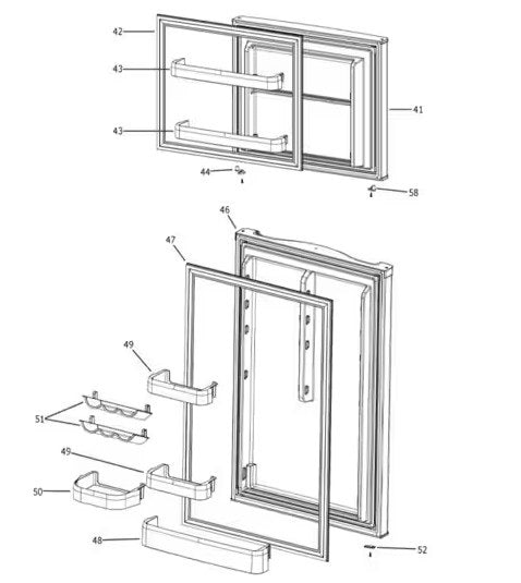 GE Appliances Refrigerator Door (MPN: WR78X32432)
