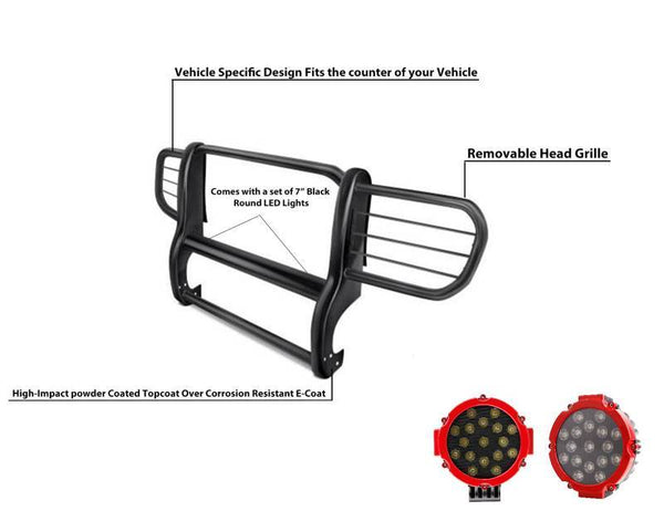 Black Horse Grille Guard Kit (MPN: 17EH26MA-PLR)