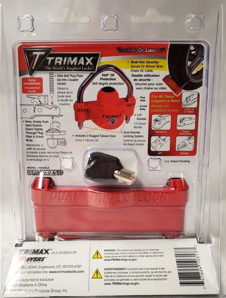 Trimax Trailer Coupler Lock (MPN: UMAX25D)