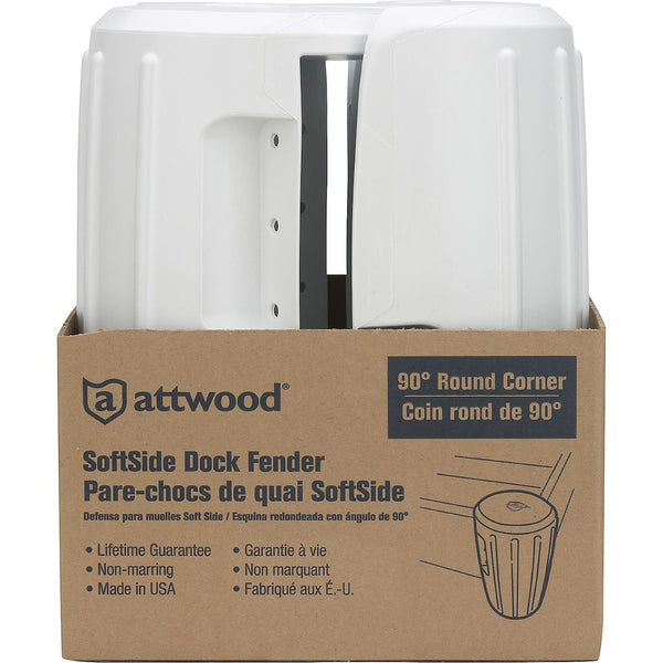 Attwood Marine Round Corner Dock Guard (MPN: 93534-1)