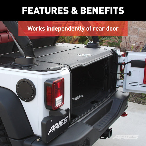 Aries Jeep Security Cargo Lid (MPN: ALC25000-00)