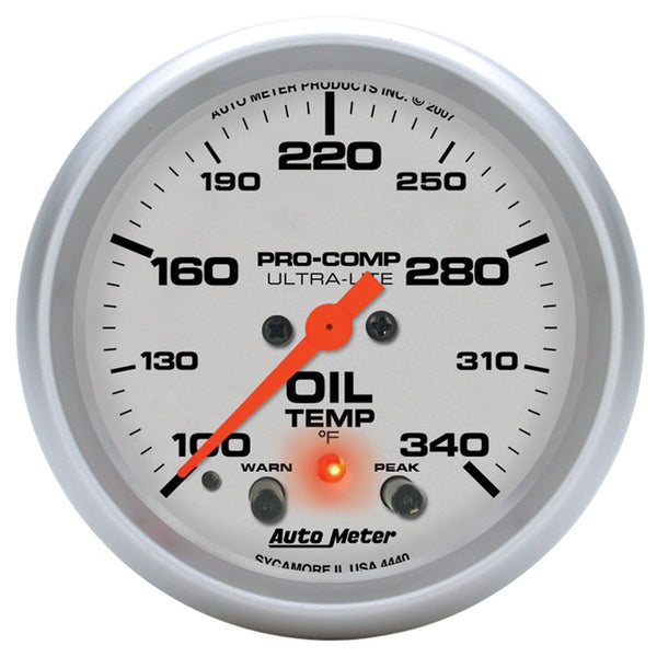 AutoMeter Ultra-Lite Oil Temperature Gauge (MPN: 4440)