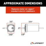 Lippert Components Trailer Stabilizer Jack Stand Motor (MPN: 138445)