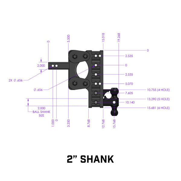 Gen-Y Hitch Torsion-Flex Trailer Hitch Ball Mount (MPN: GH-1225)