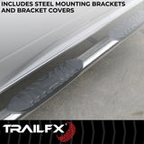 TrailFX Nerf Bar 4 Inch Oval Tube Side Steps (MPN: A1516S)