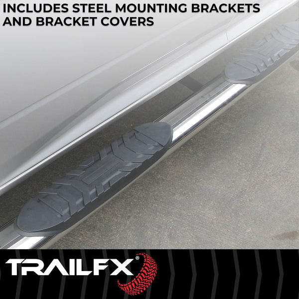TrailFX Nerf Bar 4 Inch Oval Tube Side Steps (MPN: A1516S)