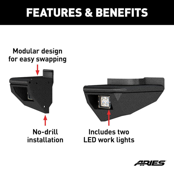 Aries TrailChaser Jeep Bumper (MPN: 2081223)