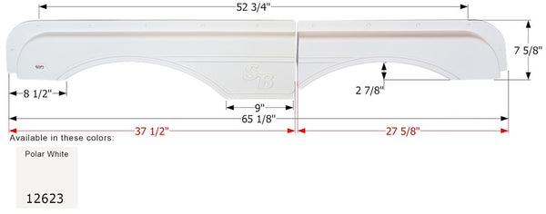 Icon Fender Skirt For Tandem Axles (MPN: 12623)