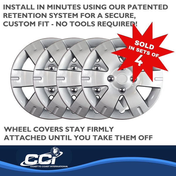 15 Inch Silver Wheel Cover Set (MPN: IWC43615S)