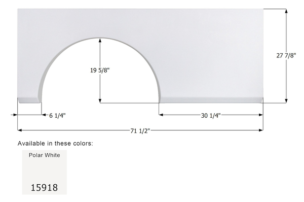 Icon Fender Skirt for Fleetwood Models (MPN: 15918)