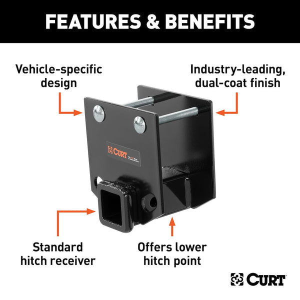 Curt Trailer Hitch Rear for Recreational Vehicles (MPN: 19100)