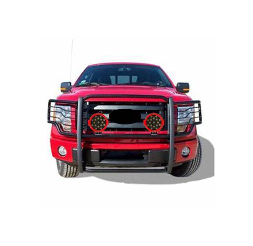 Black Horse Grille Guard Kit (MPN: 17FB26MA-PLR)
