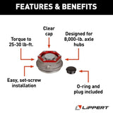 Lippert Components Trailer Wheel Bearing Dust Cap (MPN: 85373928)