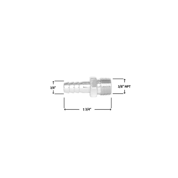 Spectre Chrome Hose Fitting (MPN: 5945)
