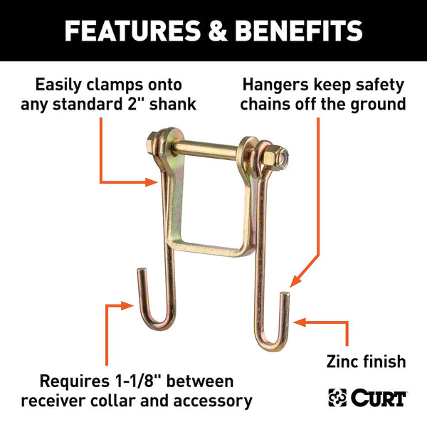 Trailer safety chain holder (MPN: 45806)