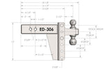 Bulletproof Hitches Trailer Hitch Ball Mount (MPN: ED306)