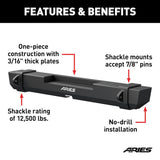 Aries TrailCrusher Rear Bumper (MPN: 2157000)