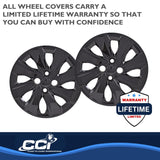 15 Inch Gloss Black Wheel Cover Set (MPN: 54915BLK)