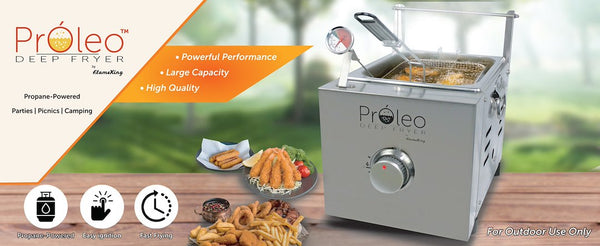 Flame King Portable Deep Fryer (MPN: PROLEO)