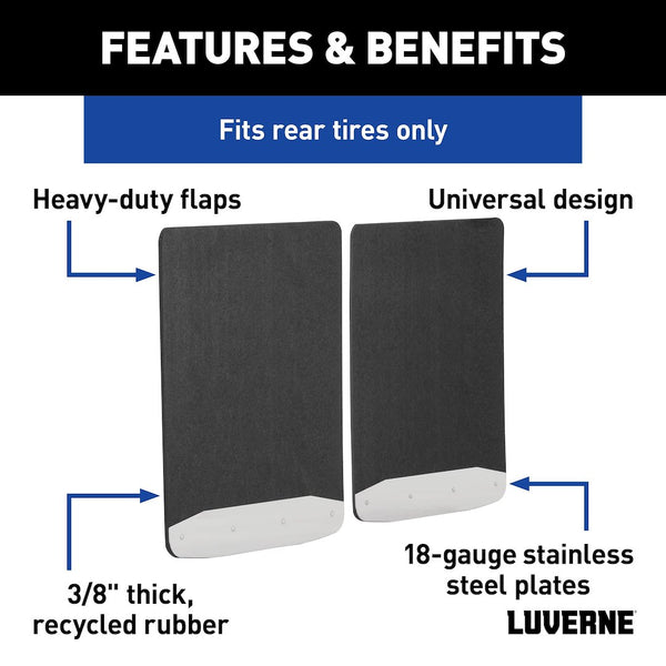 Luverne Textured Rubber Mud Guards (MPN: 252023)