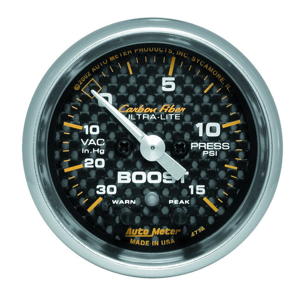 AutoMeter Carbon Fiber Gauge (MPN: 4776)