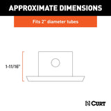 CURT Trailer Tongue Jack Foot Plate (MPN: 28273)