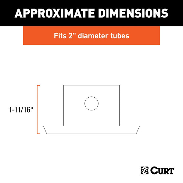 CURT Trailer Tongue Jack Foot Plate (MPN: 28273)