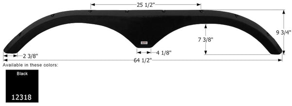Icon Fender Skirt for Tandem Axle RVs (MPN: 12318)