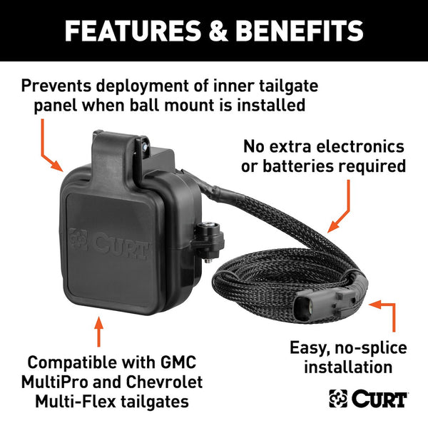 CURT Trailer Hitch Cover for 2 Inch Receiver (MPN: 58265)