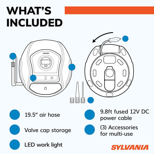 Sylvania Portable Tire Inflator (MPN: RTC400.BX)