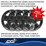 Coast To Coast Impostor Wheel Skin 17 Inch (MPN: IWCIMP390BLKN)