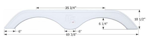 Icon Fender Skirt For Tandem Axle RVs (MPN: 01760)