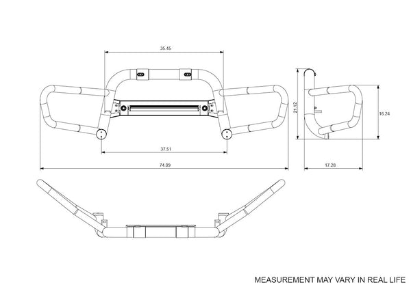 Black Horse Offroad Bull Bar (MPN: BFRN10)
