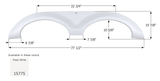 Icon Fender Skirt for Tandem Axle RVs (MPN: 15775)