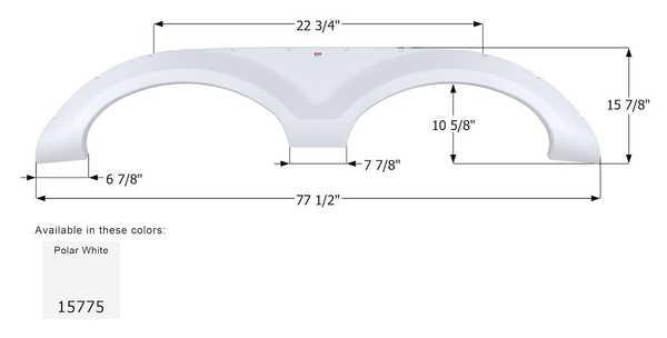 Icon Fender Skirt for Tandem Axle RVs (MPN: 15775)