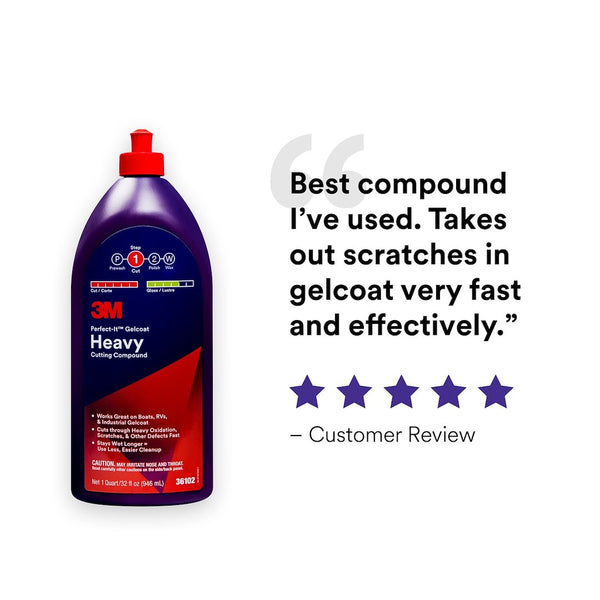 3M Perfect-It Gelcoat Heavy Cutting Compound (MPN: 36102)