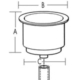 T-H Marine Stainless Steel Cup Holder (MPN: LCH-1SS-DP)