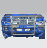 Black Horse Off Road Grille Guard (MPN: RU-FORA19-B)