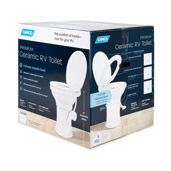 Camco Premium Ceramic RV Toilet (MPN: 41710)