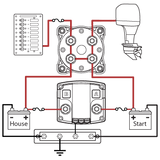 Battery disconnect switch with automatic charging relay (MPN: 7650-BSS)