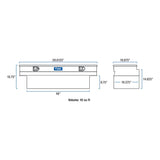 UWS 60-Inch Heavy-Wall Aluminum Notched Truck Storage Box (MPN: EC20331)