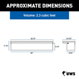 UWS Aluminum Side Mount Tool Box (MPN: EC30361-MK2)