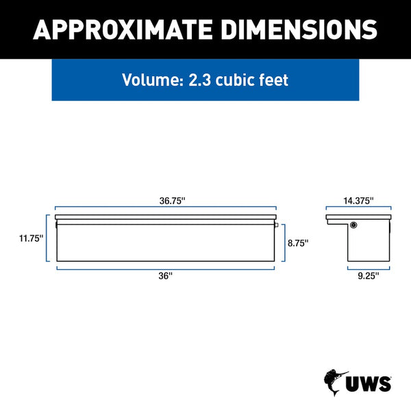 UWS Aluminum Side Mount Tool Box (MPN: EC30361-MK2)