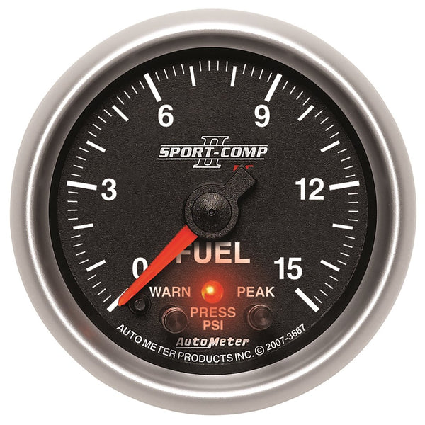 AutoMeter Gauge Fuel Pressure Sport-Comp II (MPN: 3667)