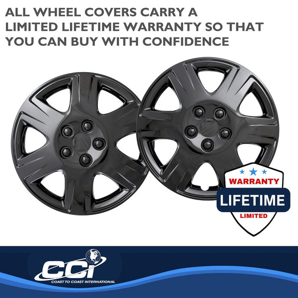 Coast To Coast 15 Inch Wheel Cover Set (MPN: IWC42215BLK)