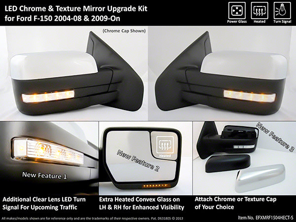 ProEFX Exterior Towing Mirror (MPN: EFXMRF1504HECT-S)