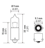 Hella Multi Purpose Light Bulb (MPN: H21W 24V)