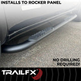 TrailFX 4 Inch Oval Tube Side Steps (MPN: A1019T)